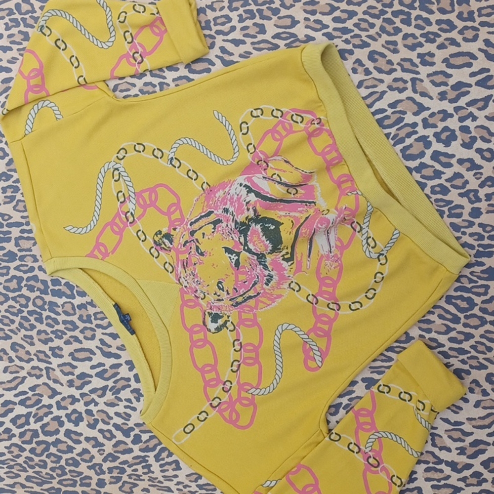 Small, LUCCA COUTURE,  1/2 Sleeved, Cropped Sweater